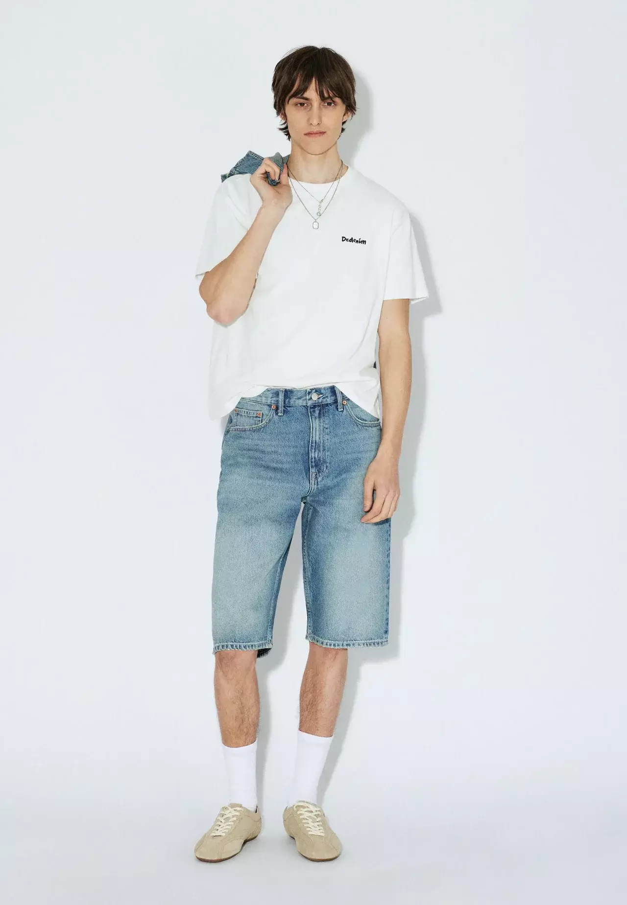 Dr.Denim Omar Shorts Drift Sky Used Herren Denim blau